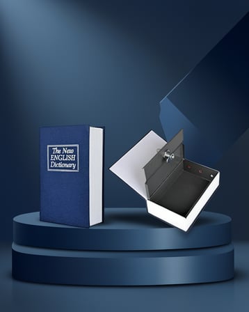 Kitap Görünümlü Metal Gizli Kasa 18 cm