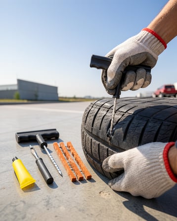 6 Parça Lastik Tamir Kiti Otomobil Motosiklet Bisiklet