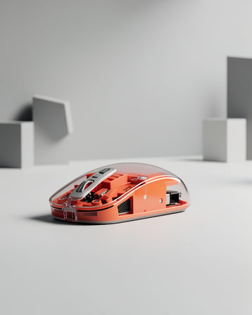 Şeffaf Kablosuz Mouse Bluetooth