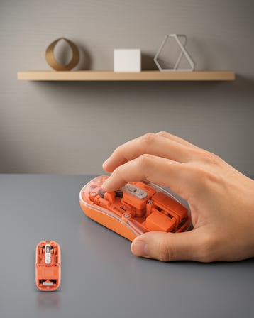 Şeffaf Kablosuz Mouse Bluetooth Sessiz Tıklama
