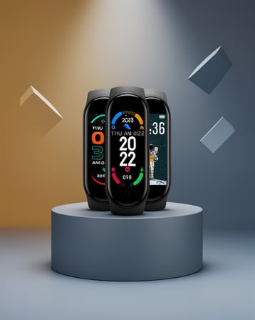 M6 Akıllı Bileklik Siyah Adımsayar Android ve iOS Uyumlu