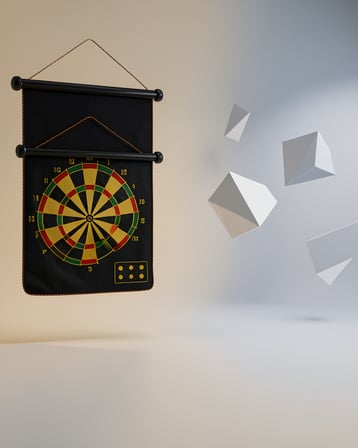 Katlanabilir Manyetik Dart Tahtası 6 Ok Dahil