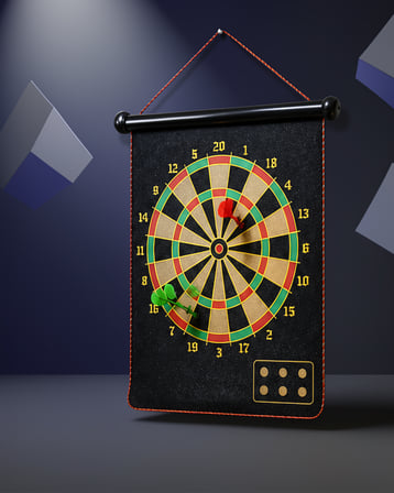 Manyetik Dart Tahtası Seti 6 Adet Manyetik Dart Oku Ile