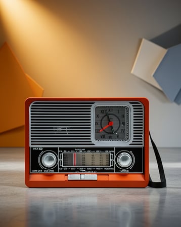 Vintage Radyo Taşınabilir Bluetooth Hoparlör 2 Yıl Garantili