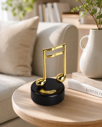 Dönen Altın Nota Musik Kutusu 1008