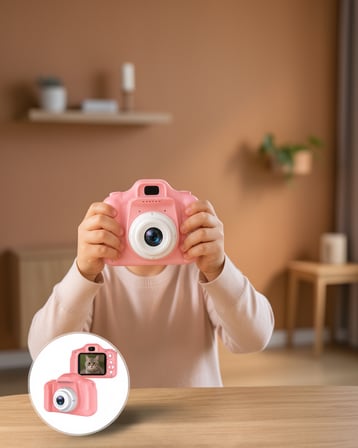Mini Dijital Kamera HD Video ve Fotoğraf Çekimi USB Şarjlı
