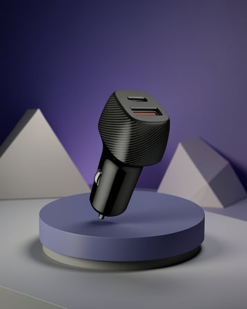 38W USB Type-C Girişli Araç Şarj Cihazı