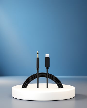 Lightning'dan 3.5mm Aux Çıkışı 1M Kablo Dönüştürücü