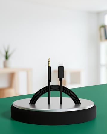 Lightning 3.5mm Aux Adaptör Kablo 1 metre UCZZZİPHONEAUX-3-1