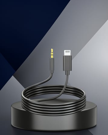Lightning to Aux Çevirici Kablo 1 Metre Yüksek Kaliteli Stereo Ses