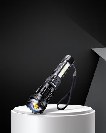 Şarjlı LED El Feneri 2000 Lümen