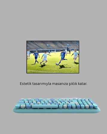 Kablosuz Klavye Mouse Seti 104 Tuşlu Ergonomik Tasarım