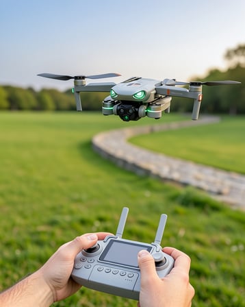 R08 Drone Ekranlı Kumandalı HD Kamera