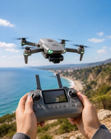 Akıllı Sensörlü Drone HD Canlı Görüntü Katlanabilir