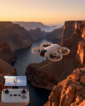 Mini Drone HD Kamera Işıklı Tasarım