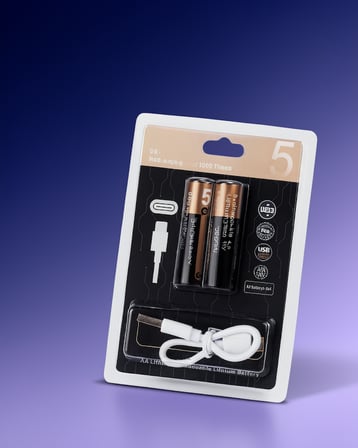 USB Type-C Şarjlı AA Lityum Pil 4 Adet