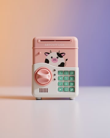 Müzikli Işıklı Kumbara Pembe SAM51