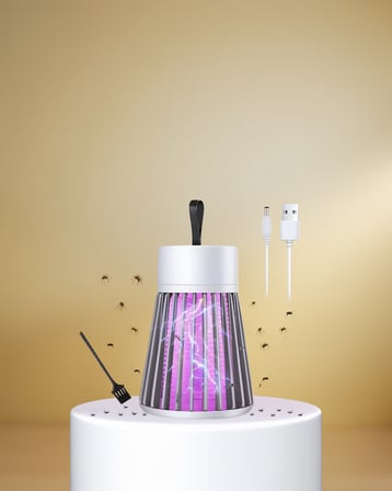 Sivrisinek Öldürücü Lamba Mor LED 2000 mAh