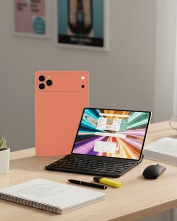 Klavyeli Android Tablet Geniş Hafıza Seçenekleri ve IPS Ekran