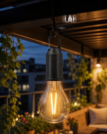 Taşınabilir Led Kamp Lambası Şarjlı