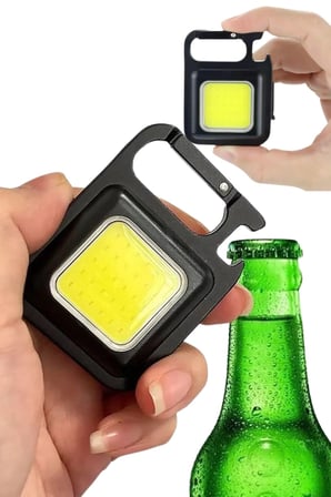USB Şarjlı Mini LED Cep El Feneri Taşınabilir Çok Fonksiyonlu