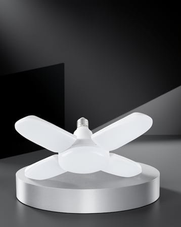 Katlanabilir 4 Kollu Led Ampül 6000 Lumen Beyaz İşık