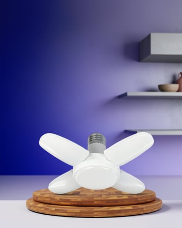 4 Kollu Pervane LED Ampül 60 Watt 6000 Lumen