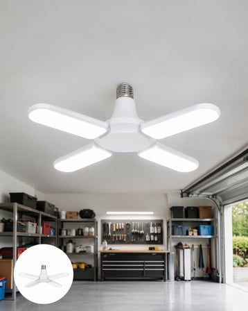 4 Kollu LED Ampül 60 Watt 6000 Lumen Beyaz Işık