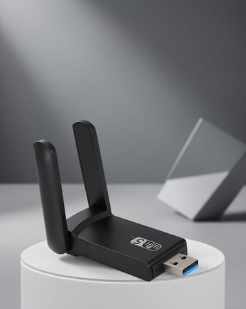 USB 3.0 Çift Bantlı Kablosuz Adaptör 5GHz