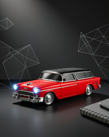 LED Işıklı Vintage Tasarım Bluetooth Hoparlör 10W