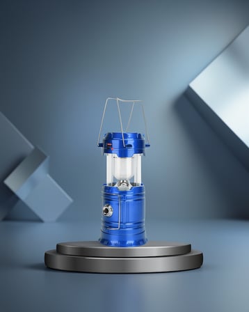 Güneş Enerjili Şarjlı Kamp Lambası 2000Mah