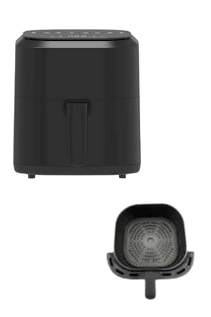 4L Airfryer Hazneli Hava Fritözü Yağsız Fritöz Taşınabilir Fırın İşlevi Gören