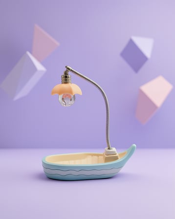 Gece Lambası Çift Figürlü Pembe