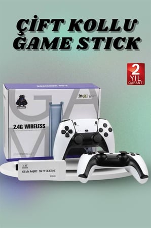 Beyaz Game Stick 4K HD Ekran 20.000 Oyun