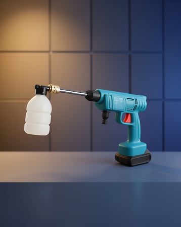 Şarjlı Yüksek Basınçlı Yıkama Makinesi 300W 30 Bar
