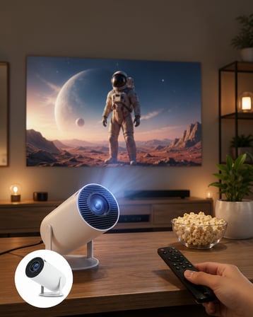 Projeksiyon Cihazı 130 Inç Ekran 4K Uyumlu