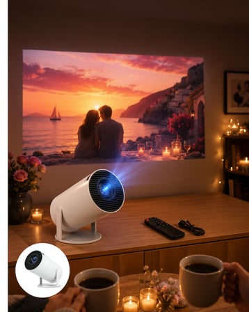 Ayaklı Sinema Projeksiyon Cihazı 1036x600p Lazer Görüntü