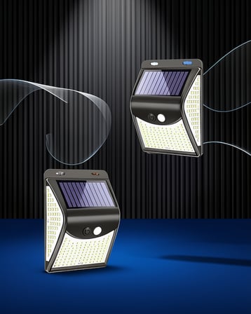 Solar Duvar Lambası 20 LED Hareket Sensörlü