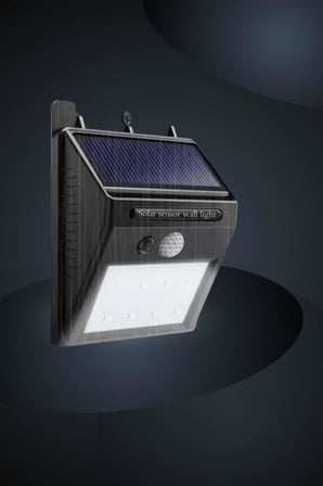Güneş Enerjili Hareket Sensörlü Duvar Lambası 40 LED