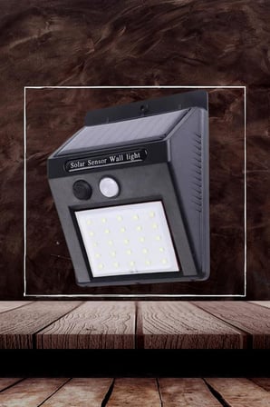 Güneş Enerjili Hareket Sensörlü Duvar Lambası 40 LED