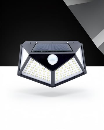 Güneş Enerjili 100 LED Bahçe Lambası IP65
