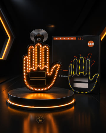 El İşareti LED Işık Trafik Güvenliği İçin Amber