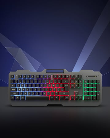 Kablolu RGB Işıklı Klavye ve Mouse Seti Q Klavye Dizilimi