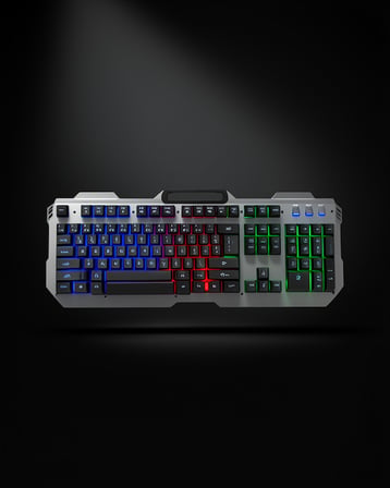 Oyuncu Klavye Seti RGB Işıklı Q Tuş Dizilimi