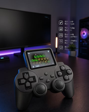 S10 Gamepad 520 Klasik Retro Oyunlu TV Bağlantılı