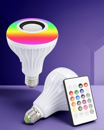 Bluetooth Hoparlör ve LED Lamba E27