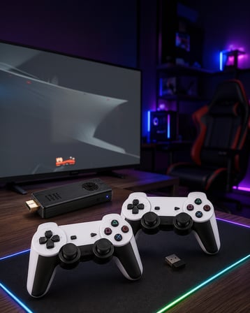 Çift Joystickli Retro Oyun Kolu 3D Oyun Desteği X8 Pro