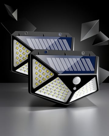 Solar Bahçe Işığında Hareket Sensörlü 100 LED