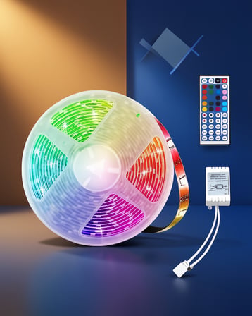 RGB Şerit LED 10 Metre İç Mekan Kullanımına Uygun