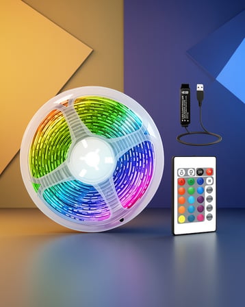 RGB Şerit LED 10 Metre Kumandalı Kontrol